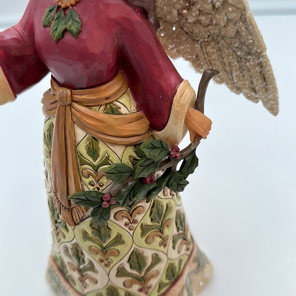 Jim Shore Jolly Holly Days Victorian Angel with Candle - Picture 11 of 16